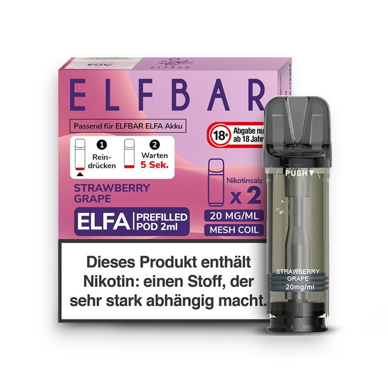 Elfbar 2er Pod Strawberry Grape