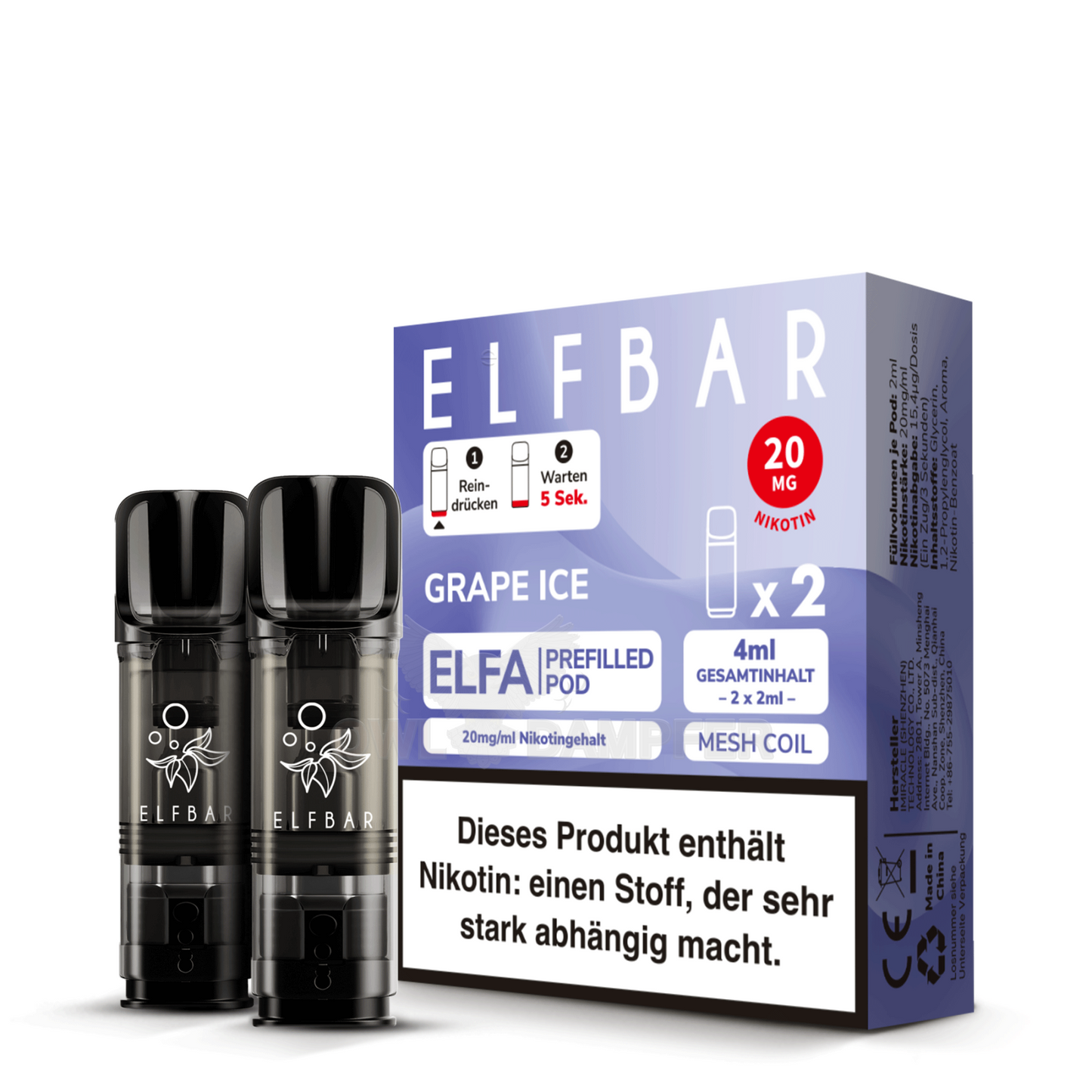 Elfbar Grape Ice 2er Pod
