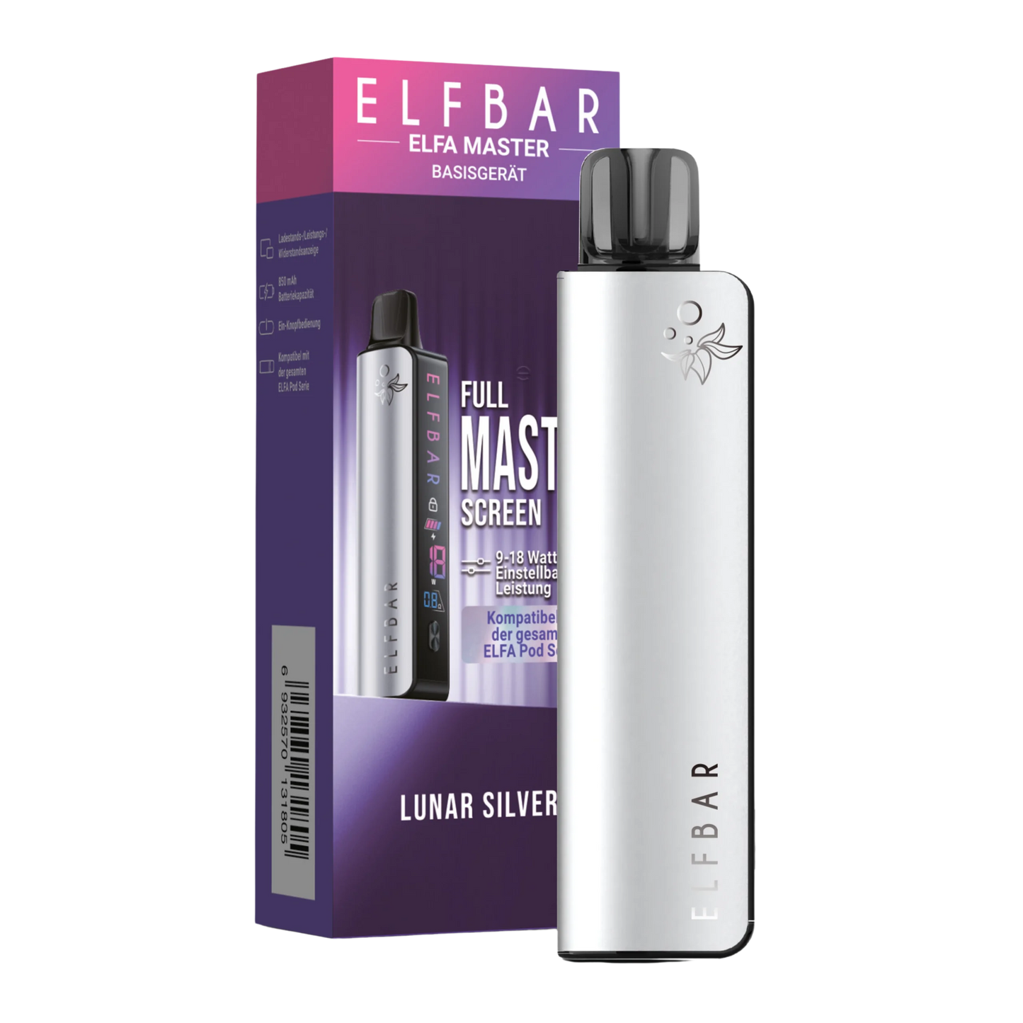 Elfbar Elfa Master Basisgerät Lunar Silver